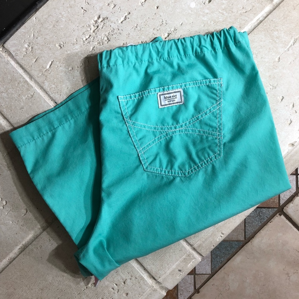Blue Sky Scrubs Bottoms Seafoam Green